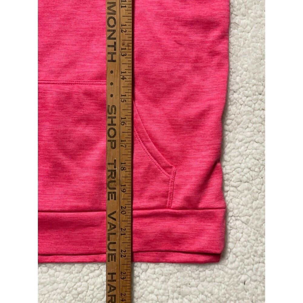 Adidas Youth Girl's Size Large 14 Hoodie 3D Lettering Logo Pinkish Pullover LS - Picture 8 of 9